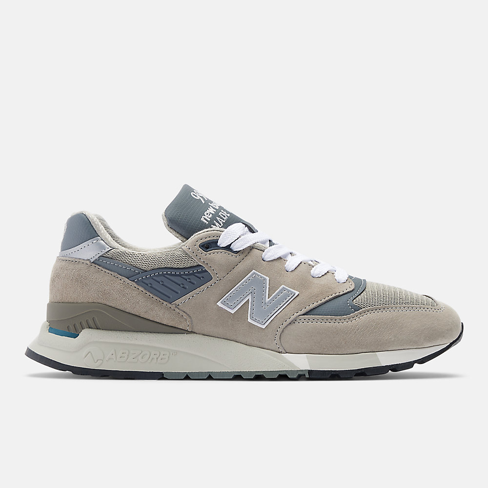 New Balance Made in USA 998 Core Shoes Grey with Silver